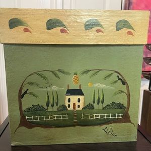 Decorative Boxes 3 piece country house square set